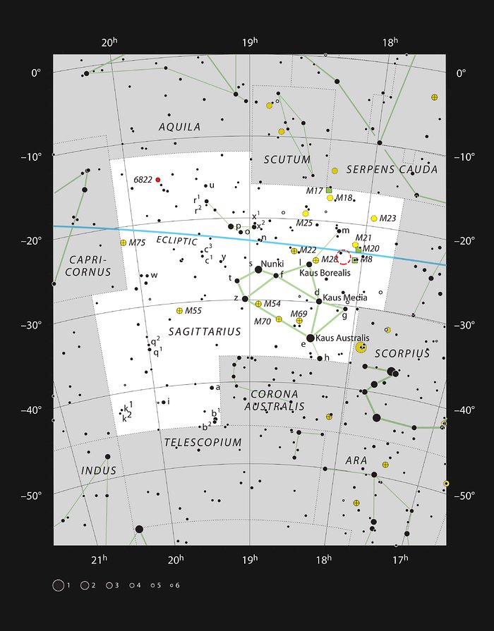 NGC 6559 Finding Chart