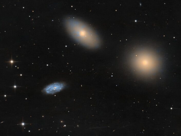 Messier 105, NGC 3384, NGC 3389, Krefeld, 2012