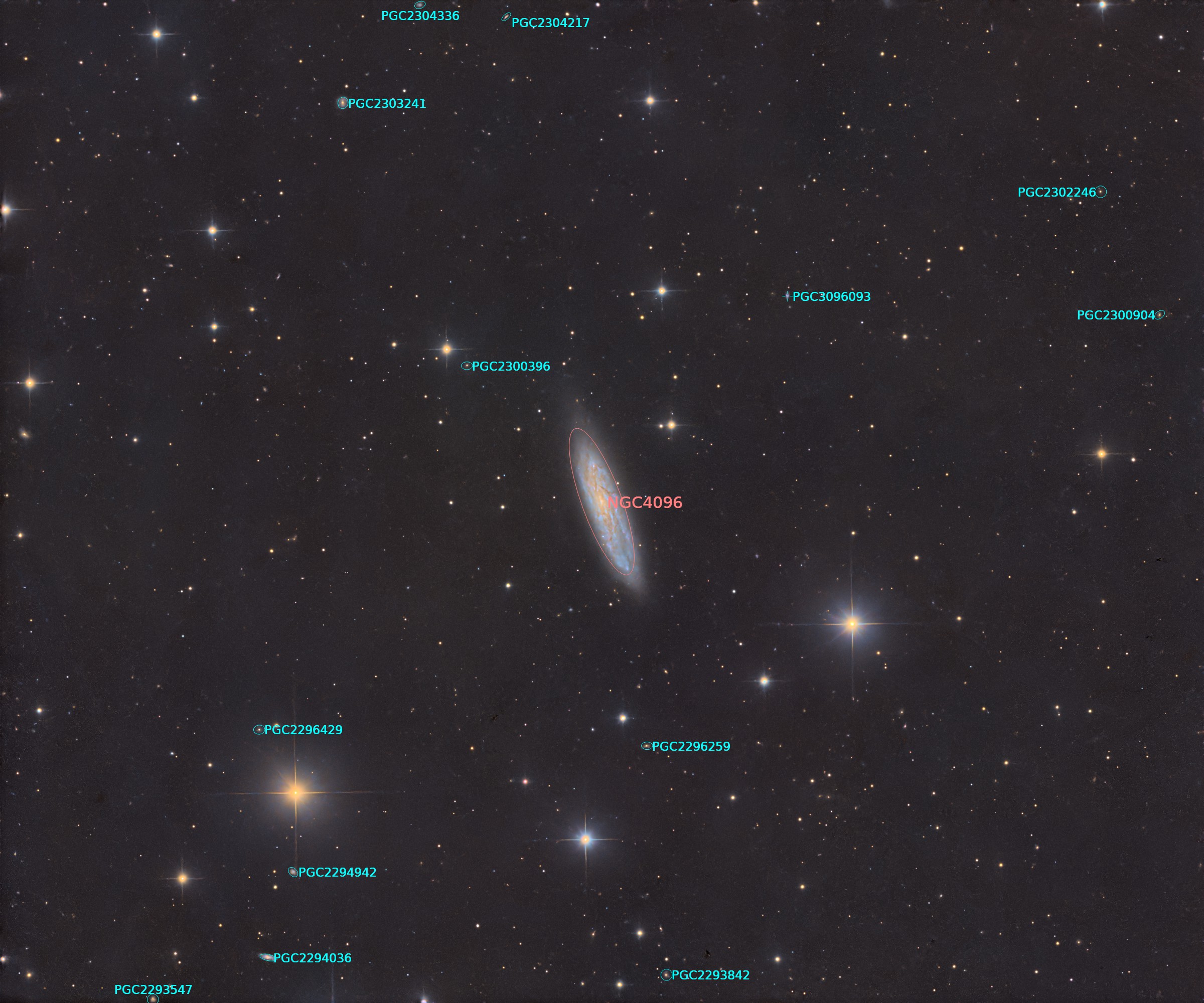 NGC 4096 annotated