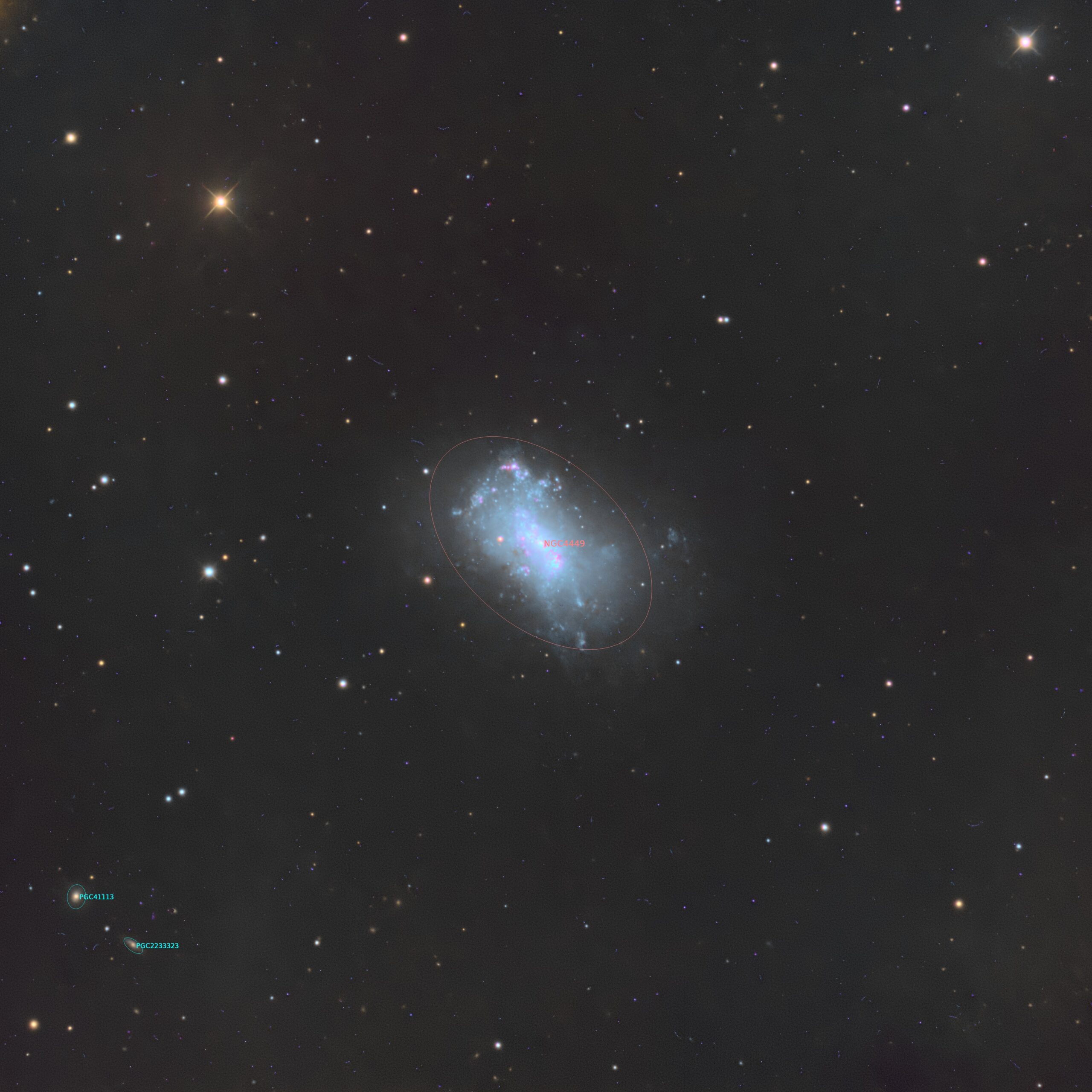 NGC 4449 annotated
