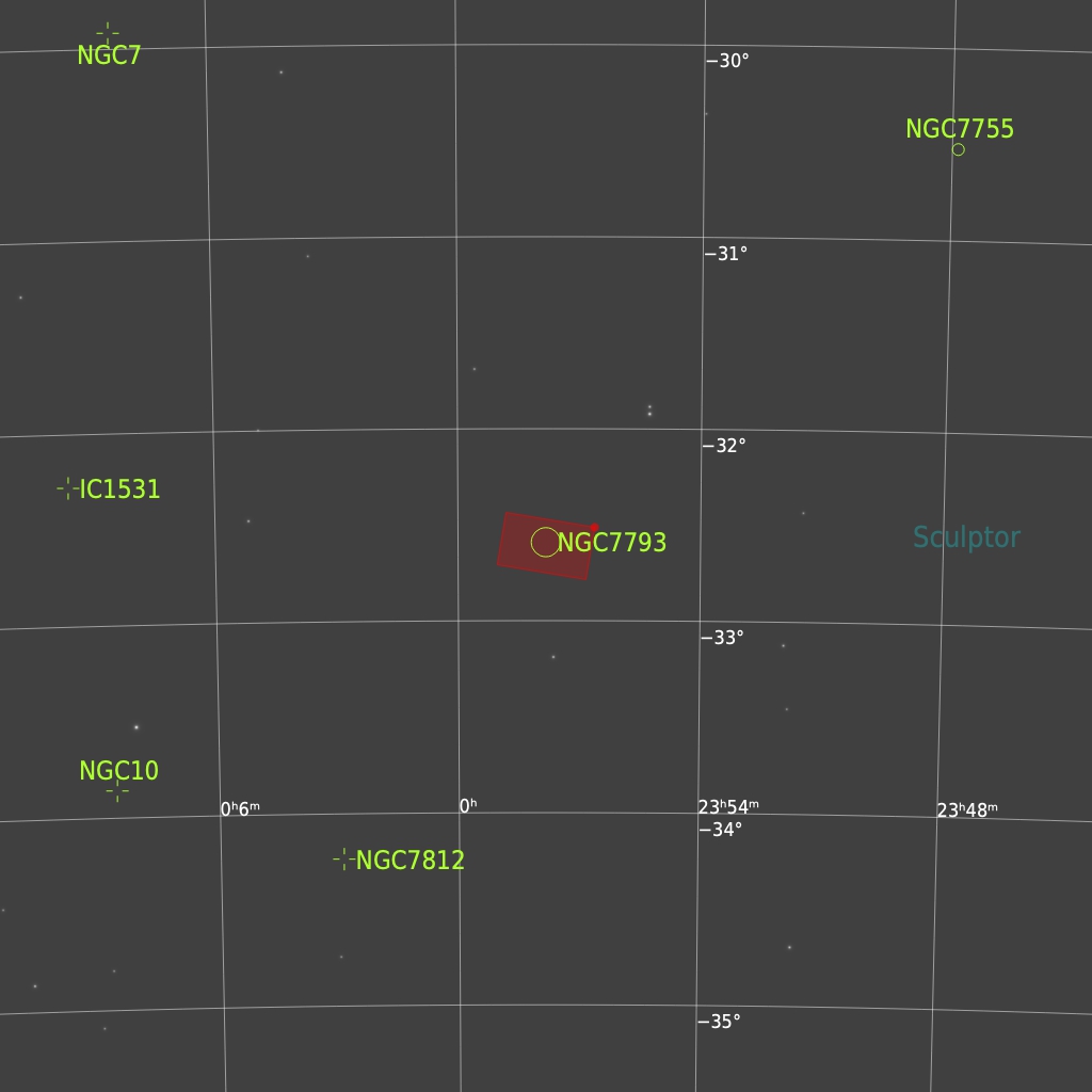 NGC 7793 Finder Chart