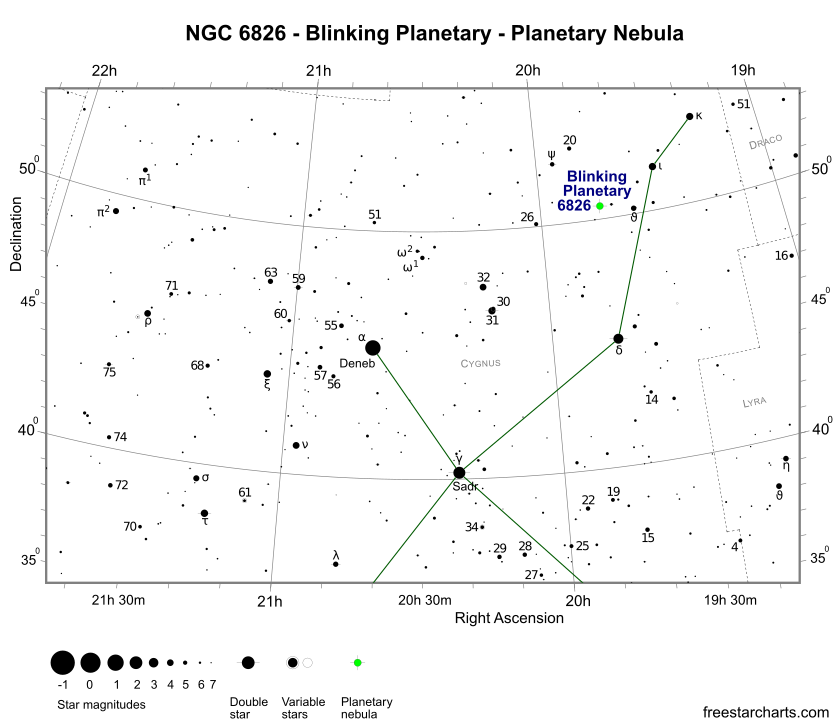NGC 6826 Finding Chart