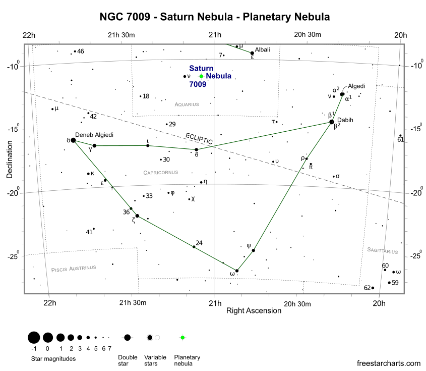 NGC 7009 Finding Chart