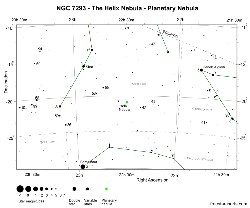 NGC 7293 Finder Chart