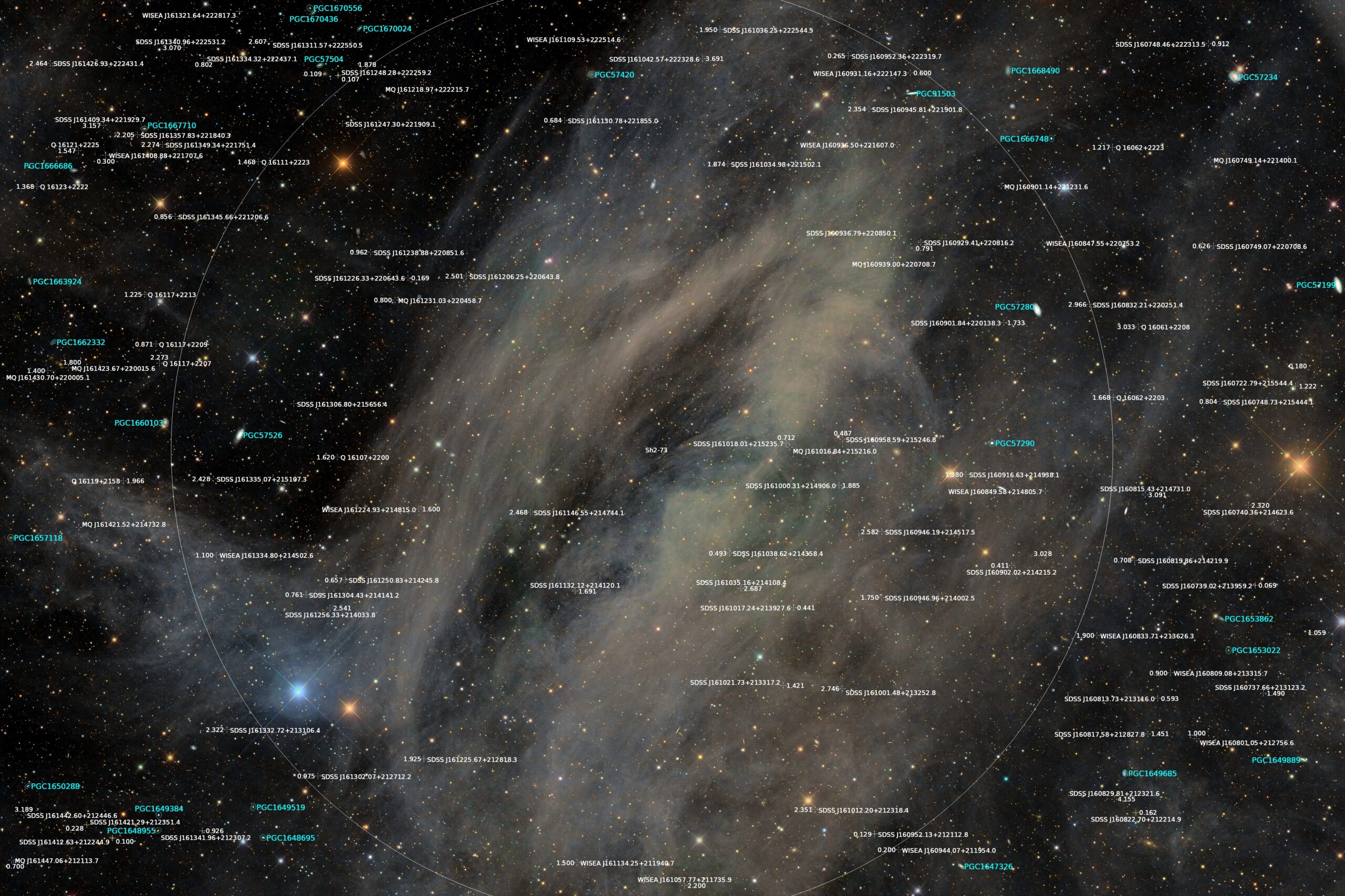 Sharpless 73 annotated