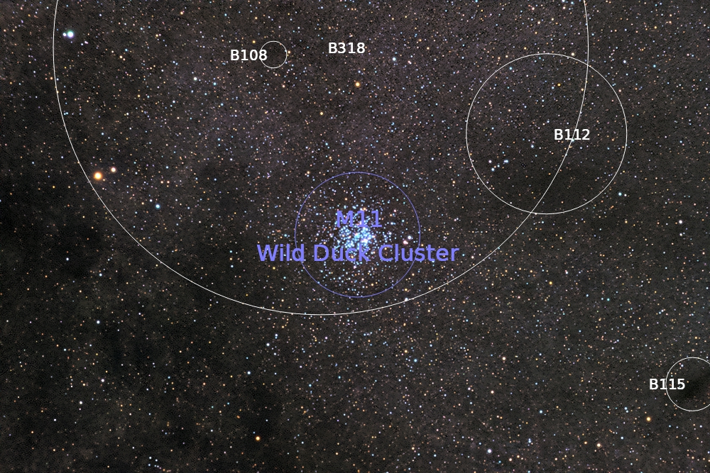 Messier 11 annotated
