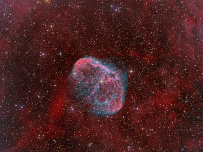 NGC 6888, Banon, Haute Provence, 2014