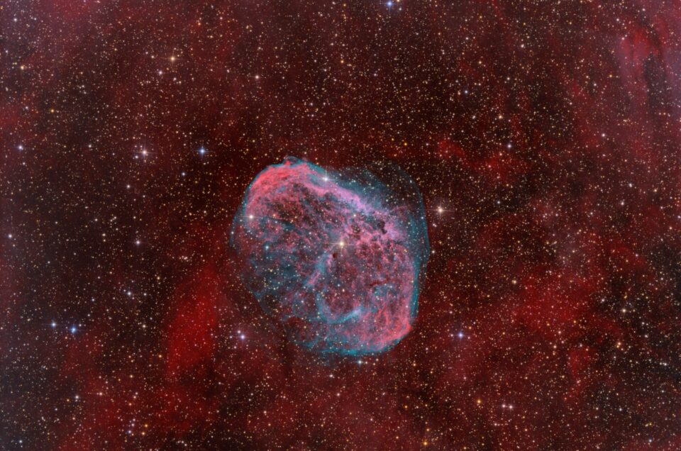 NGC 6888, Banon, Haute Provence, 2014