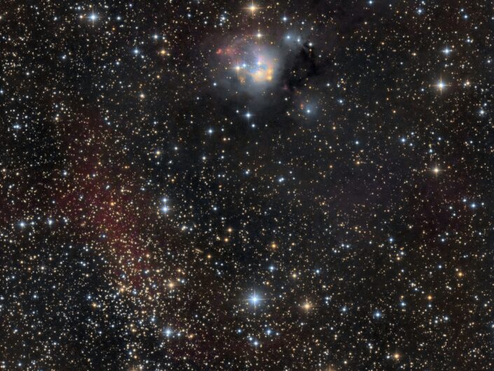 NGC 7129 and NGC 7142, Krefeld, 2018