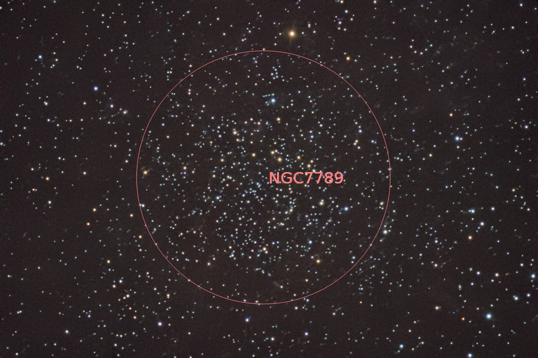 NGC 7789 annotated