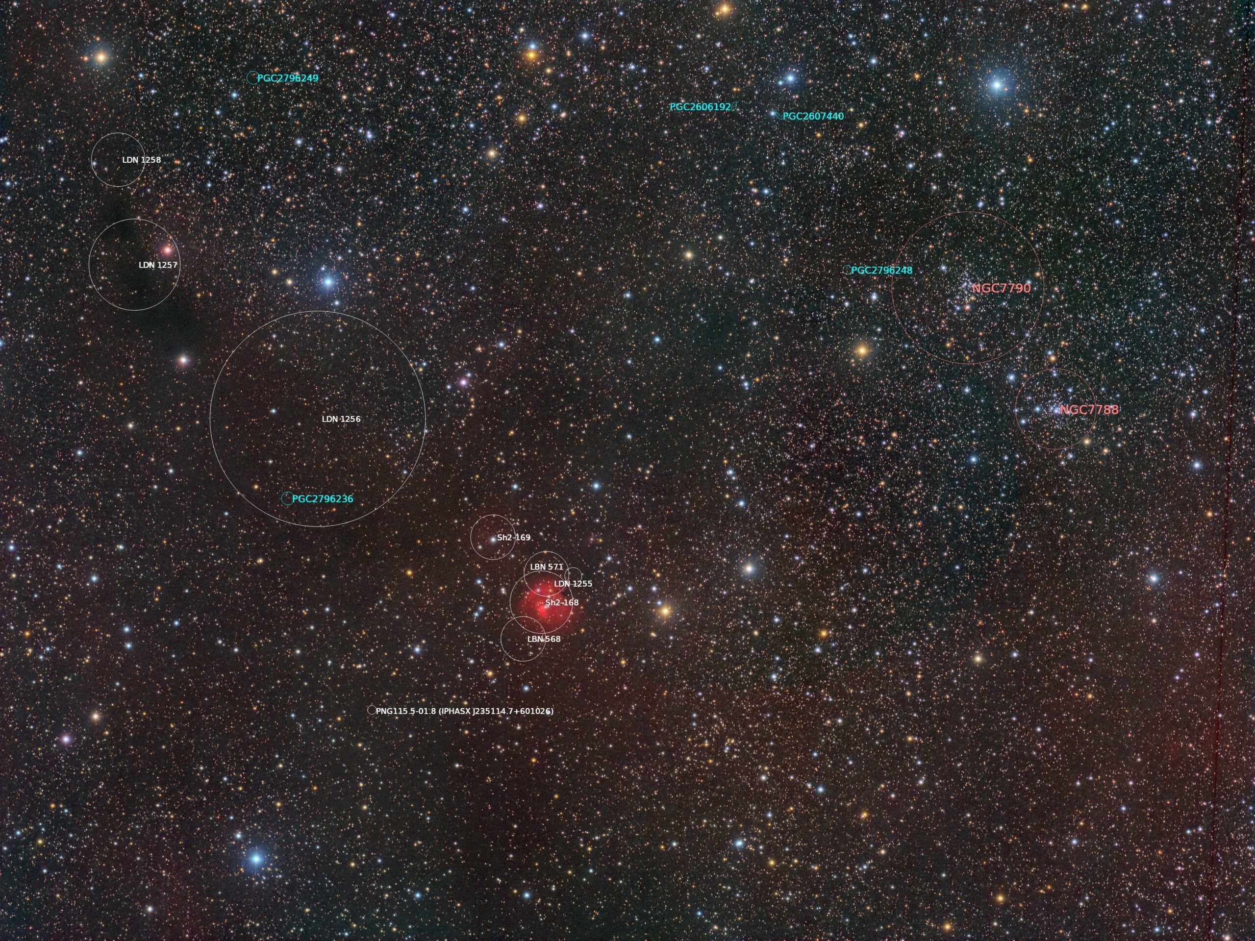 Sh2-168 (HRGB) annotated