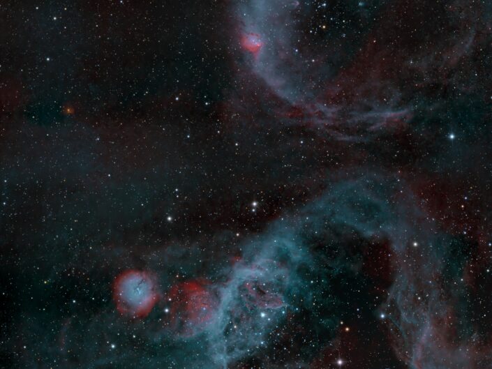 NGC 1923 and KMHK 833, Telescope Live, Chile, 2024
