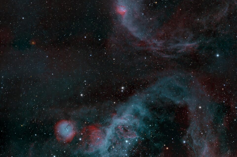 NGC 1923 and KMHK 833, Telescope Live, Chile, 2024