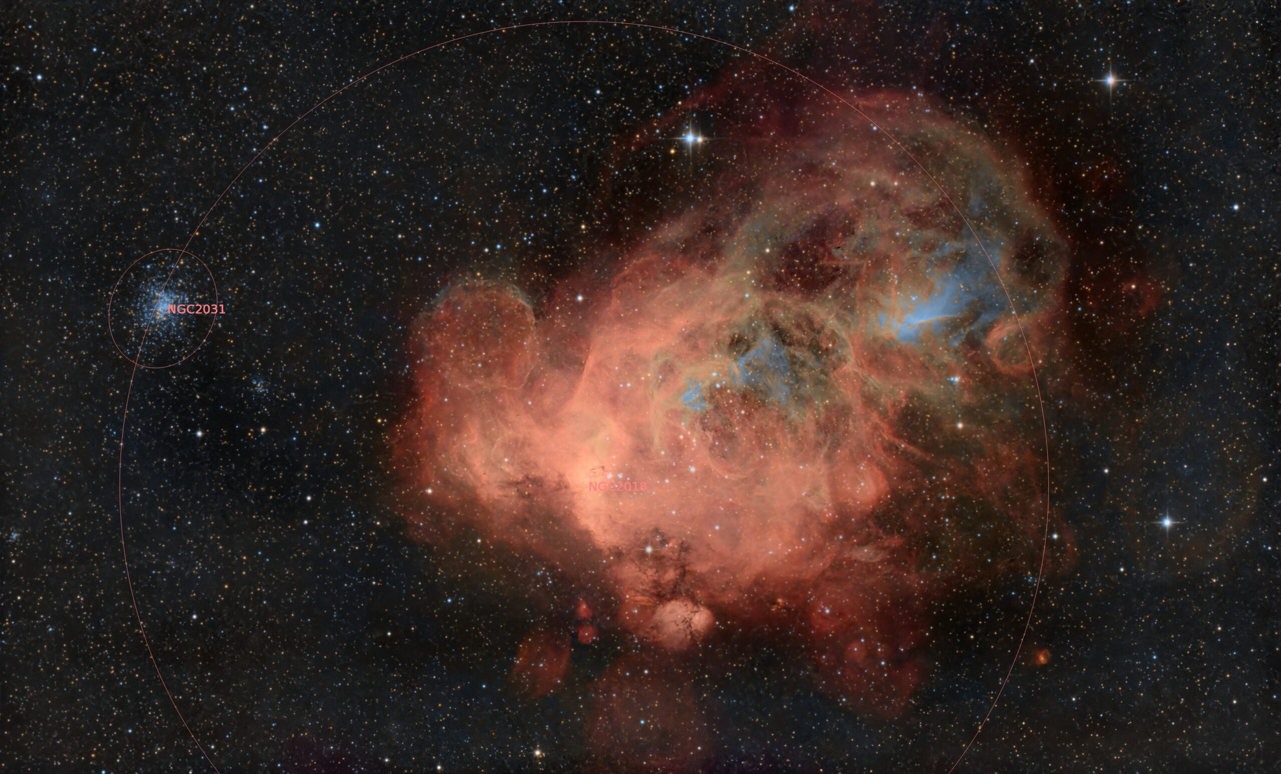 NGC 2018 annotated
